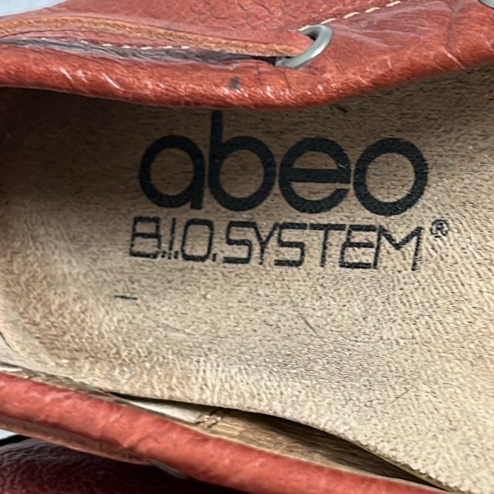 Abeo Bio System Marilee Leather Driving Loafer Shoes Womens‎ Size 7 Light Red - Picture 3 of 10